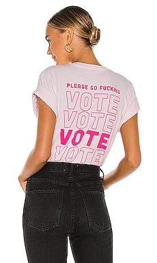 

Футболка go vote - Lovers + Friends, Розовый, Короткий рукав