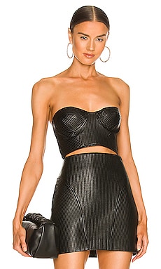 Roi Leather Bustier Lovers and Friends $160 