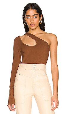 One shoulder cutout top hot sale