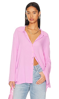 Free People Women's Bianca Blouse Lavender