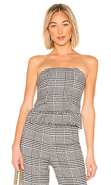 

Топ без бретелек arion - Lovers + Friends, Black & white, Без бретель