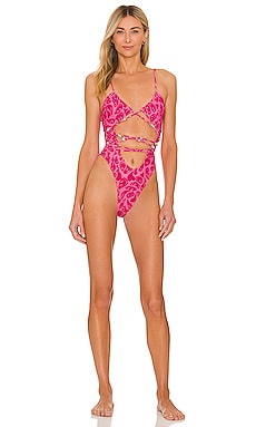 Revolve Women Sport & Swimwear Swimwear Bikinis High Waisted Bikinis X REVOLVE Blaise One Piece Bikini in Pink. 
