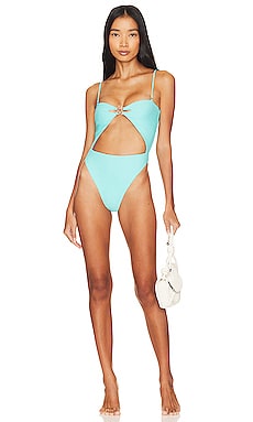 Ruched Underwire One Piece Swimsuit