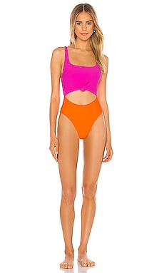 Lovers and Friends Jojo One Piece in Pink & Orange from Revolve.com