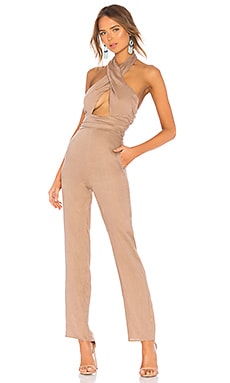 фото Комбинезон-холтер wrap halter jumpsuit - LPA