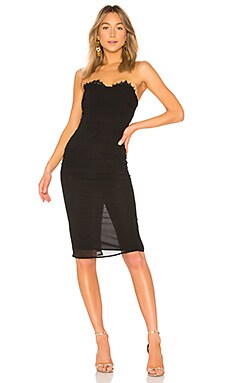

Облегающее платье бюстье shirred - LPA, Черный, Коктейльное