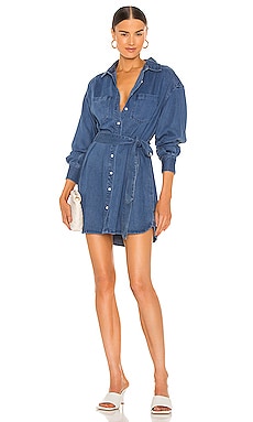 revolve denim dress