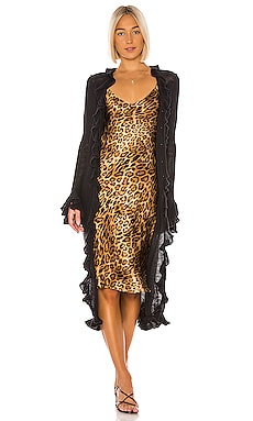 

Накидка с рюшами ruffle duster - LPA, Черный, Плащи
