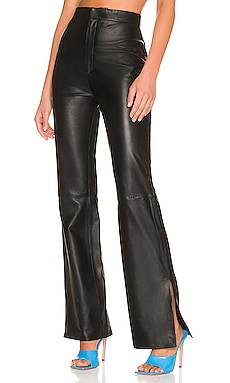 LPA Lucia Leather Pant in Black | REVOLVE