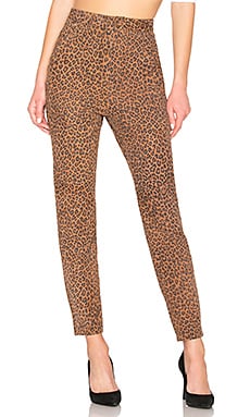 фото Кожаные брюки leopard leather pant - LPA