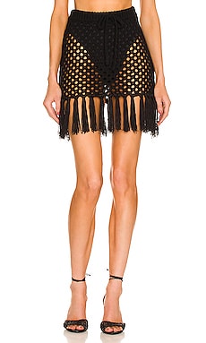 Zene Fringe Mini Skirt LPA $125 