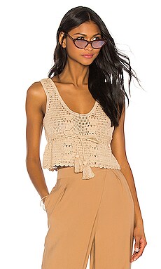 

Укороченный топ с завязкой crochet - LPA, Nude, Богемный стиль