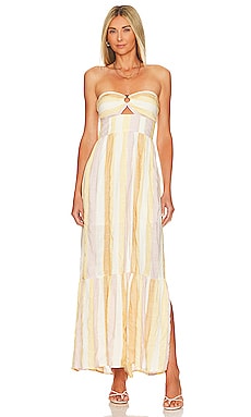 Zimmermann melody 2024 strapless long dress