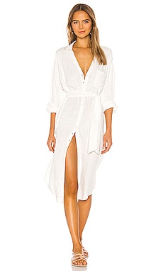 ANINE BING Aubrey Dress in White REVOLVE