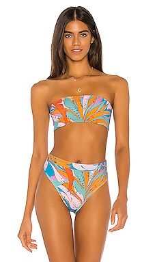 

Бюстгальтер-бандо для плавания beach wave - L*SPACE, Синий, Бандо