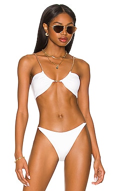 X TESSA BROOKS Sammie Bikini Top L*SPACE $99 