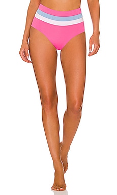 Product image of L*SPACE Portia Stripe Classic Bikini Bottom. Click to view full details