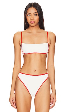 White Bandeau Bikini Top