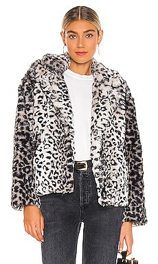 

Куртка из искусственного меха leopard - Le Superbe, Black & white, Искусственный мех
