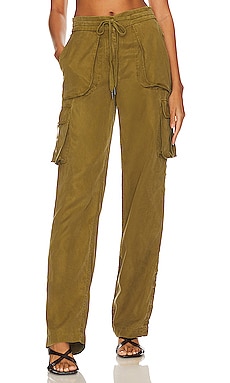 Cinq a Sept Embellished Collins Pant in Moss