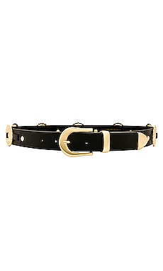 B Low the Belt Lucian Belt in Black Gold REVOLVE