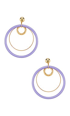 

Серьги multi hoop - LARUICCI, Фиолетовый, Золотой