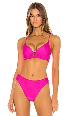 pink underwire bikini top