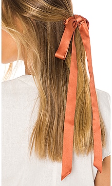 

Long tail scrunchie - L. Erickson USA, Тёмно-оранжевый, Аксессуары для волос