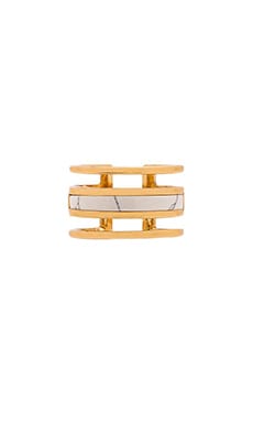 Product image of Luv AJ The Tri Bar Marble Ring. Click to view full details