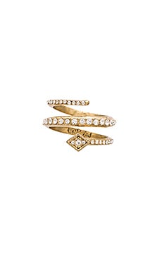 Product image of Luv AJ The Diamond Kite Coil Ring. Click to view full details