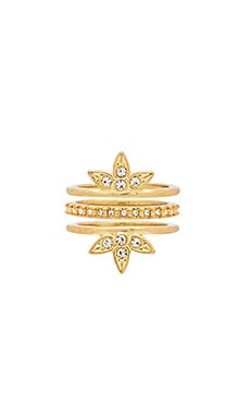 Product image of Luv AJ Posie Pave Ring Set. Click to view full details