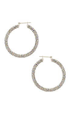 

Серьги-кольца amalfi - Luv AJ, Металлический серебряный, Серебряный