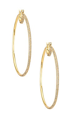 The Stardust Pave Hoops Luv AJ $90 