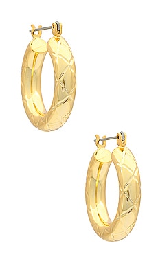 Product image of Luv AJ Quilted Baby Amalfi Hoops. Click to view full details