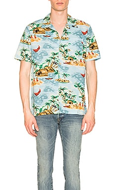 LEVI'S Premium Hawaiian Shirt in Pelican Cameo Blue | REVOLVE