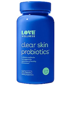 Product image of Love Wellness Clear Skin Probiotics Capsules. Click to view full details