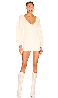 Chrissy Teigen x REVOLVE I.M.G Sweater Dress in Ivory REVOLVE