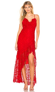 MAJORELLE Antoinette Gown in Red | REVOLVE