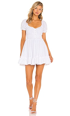 Eyelet Lace Mini Dress – Beckett Stone