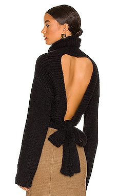 Elouise Tie Back Sweater MAJORELLE $178 NEW