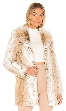 Tatiana Faux Fur Coat MAJORELLE $328 