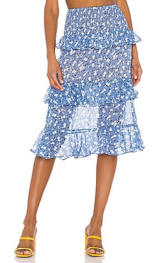 Everly Midi Skirt MAJORELLE $125 