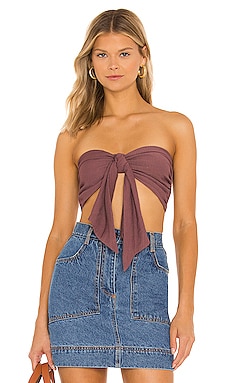 MAJORELLE Fayette Top in Cocoa Brown