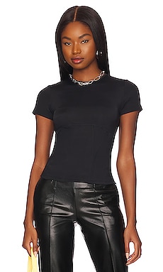 Womens Wolford black Faux Leather String Bodysuit