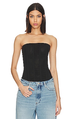Leather Corset Top – MGX Collection