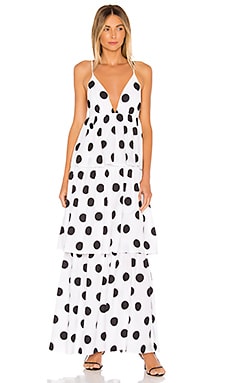 mara hoffman black and white dress