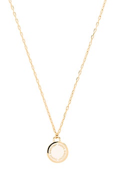 Marc jacobs enamel deals logo disc necklace