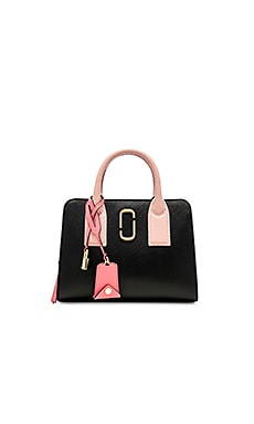 Marc Jacobs Little Big Shot Tote Leather Black/ Baby Pink