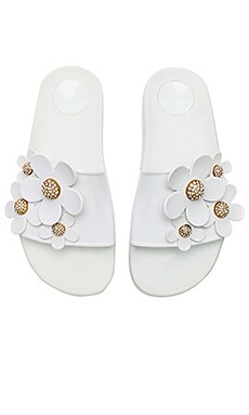 Marc Jacobs Daisy Pave Aqua Slide in 