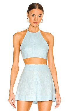 Aqua blue hot sale crop top